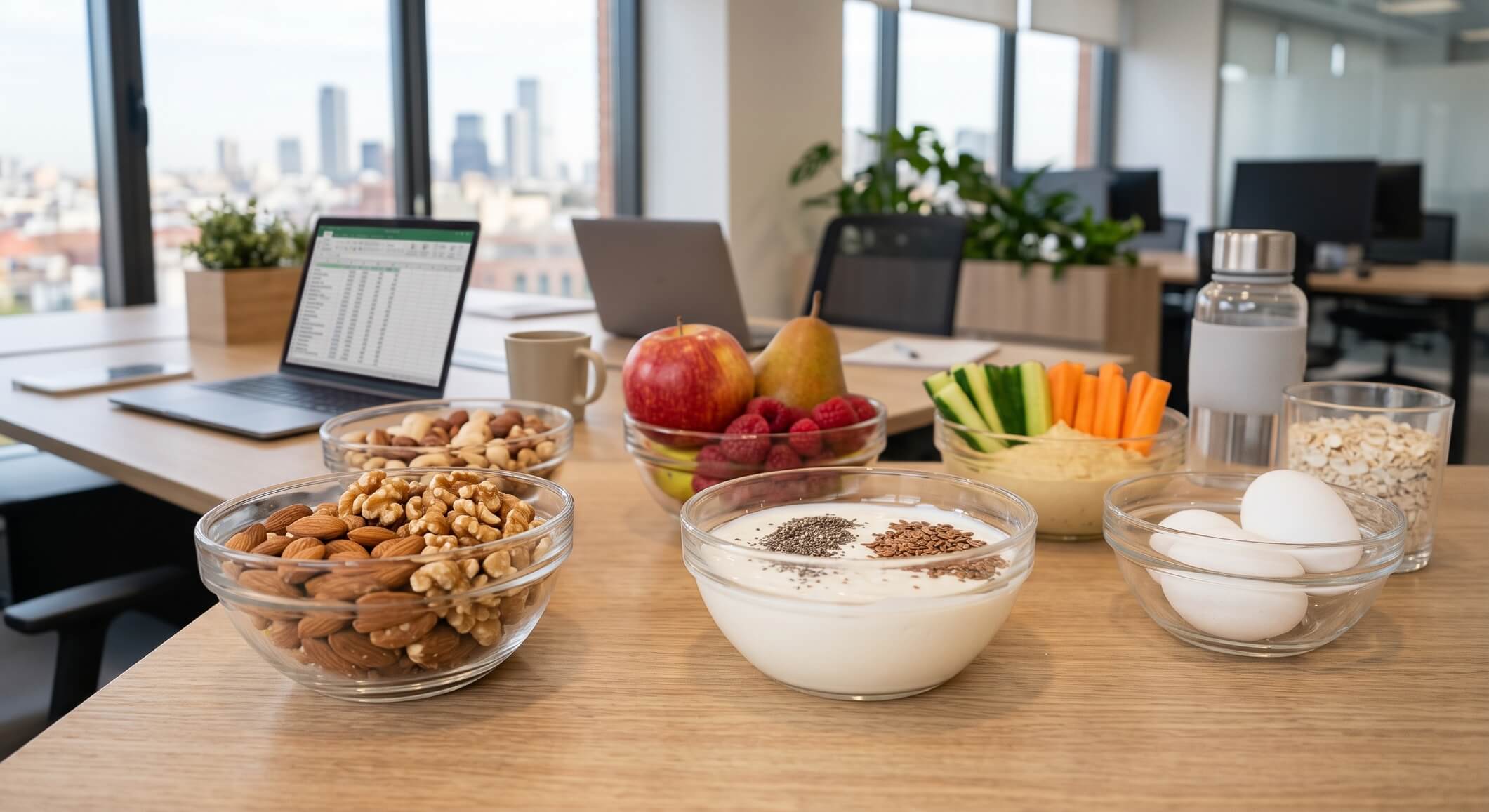 Alimentos saciantes para el trabajo: qué comer para controlar el hambre entre horas
