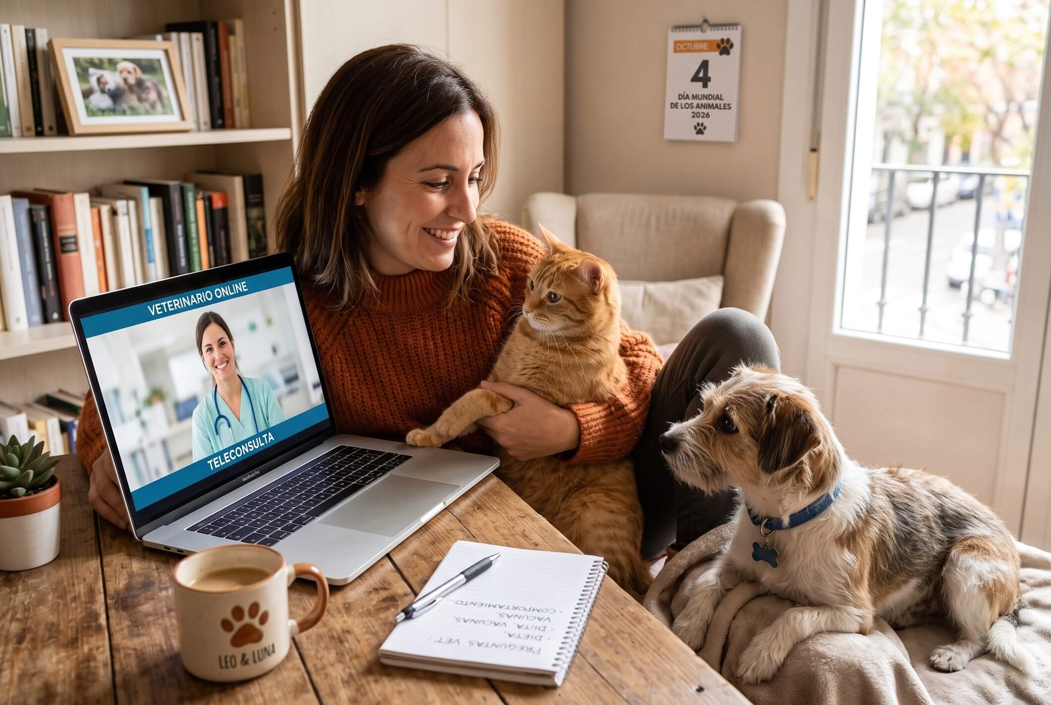 Día Mundial de los Animales: 5 dudas sobre tu mascota que puedes consultar con un veterinario online